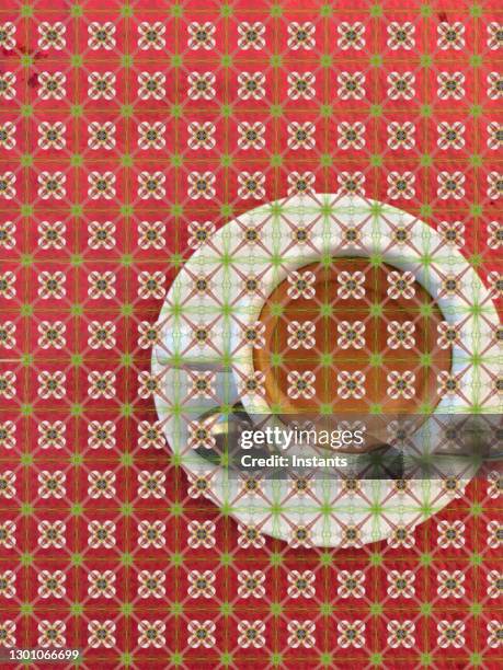 a coffee background, shot in martinique also known as île aux fleurs (flower island), on which patterns were drawn to create french lace curtains. - île stock illustrations