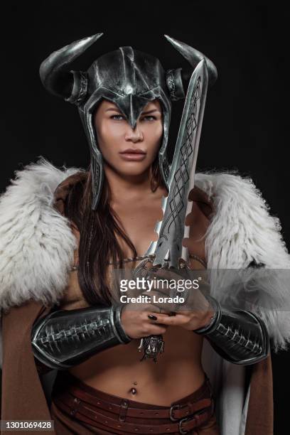 Beautiful Fantasy Viking Woman High-Res Stock Photo - Getty Images