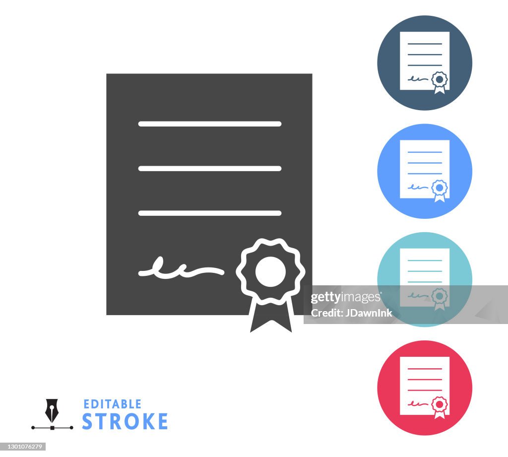 Awards Trophies and winning certificate themed icon set