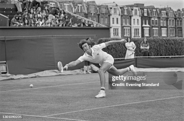 Italian tennis player Adriano Panatta at the Queen's Club Championships in London, UK, 20th June 1973.