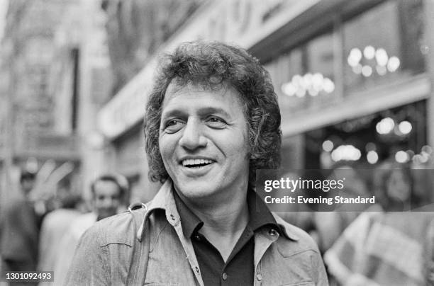 American singer and pianist Buddy Greco , UK, 7th August 1973.