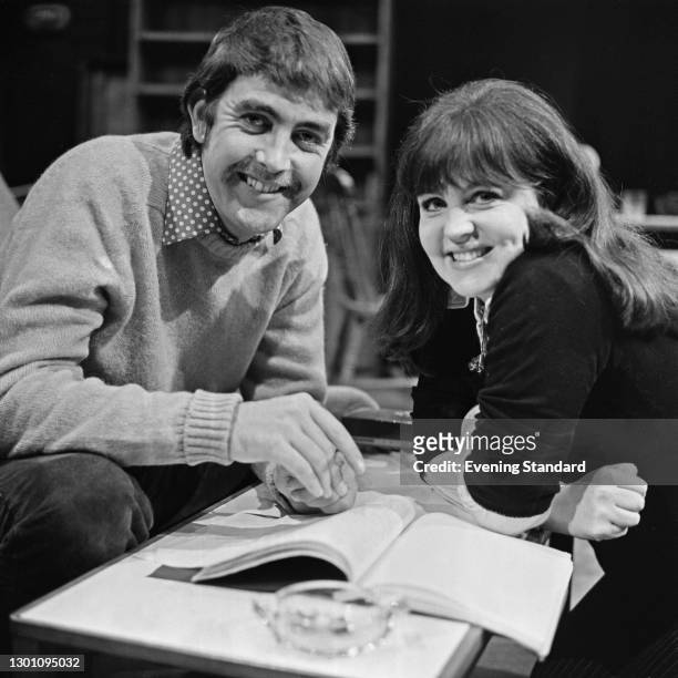 English actor John Alderton and his wife, actress Pauline Collins, UK, 17th October 1973.