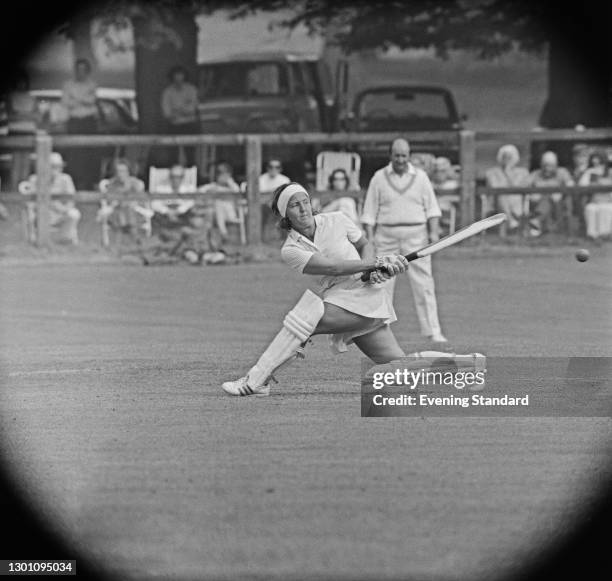 England cricketer Rachael Heyhoe Flint , UK, 20th August 1973.