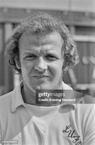 Scottish footballer Billy Bremner of Leeds United FC, a League Division 1 team at the start of the 1973-74 football season, UK, 29th August 1973.