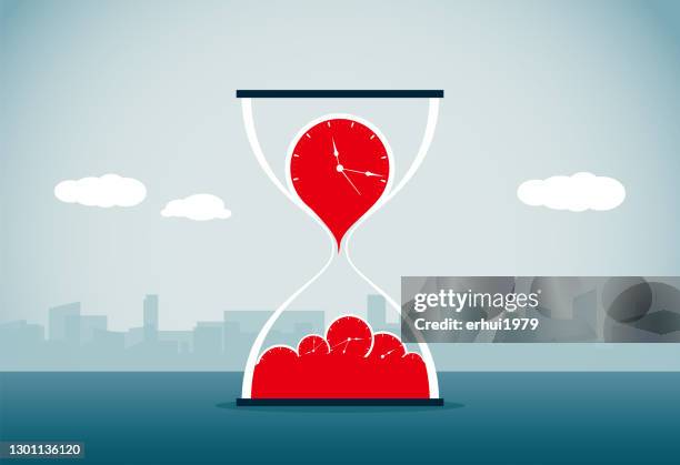deadline - running past stock illustrations