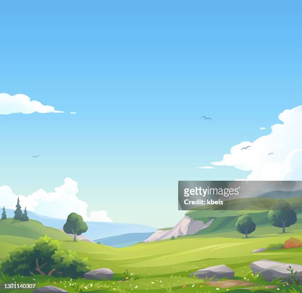 Beautiful Hilly Landscape High-Res Vector Graphic - Getty Images