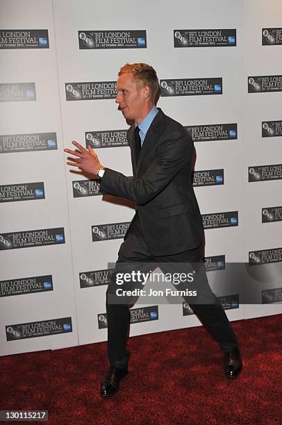 Actor Laurence Fox attends the screening of 'W.E.' at The 55th BFI London Film Festival at Empire Leicester Square on October 23, 2011 in London,...