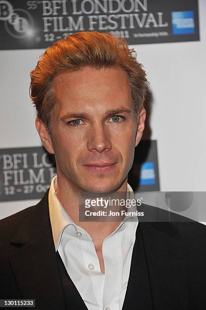 Actor James D'Arcy attends the screening of 'W.E.' at The 55th BFI London Film Festival at Empire Leicester Square on October 23, 2011 in London,...
