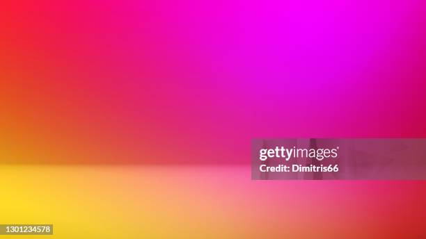 abstract backdrop muliticolored background. minimal empty space with soft light - 3d room stock illustrations