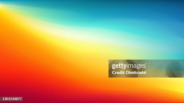 warm meets cool: abstract blurred colorful background - lava flowing stock illustrations