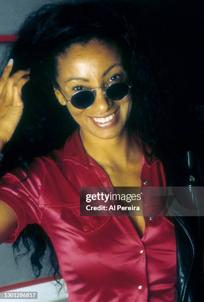 Downtown Julie Brown stops by the Hot 97 Radio Studios on November 1, 1995 in New York City.
