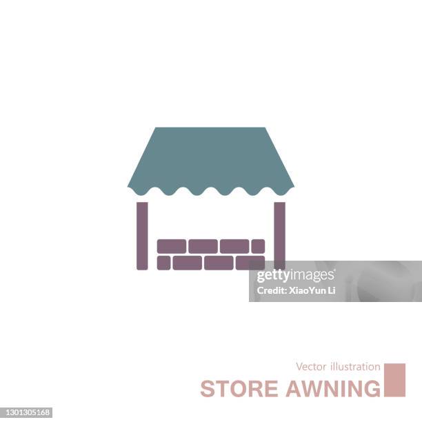 vector drawn retail store icon. - chinese street food stock illustrations