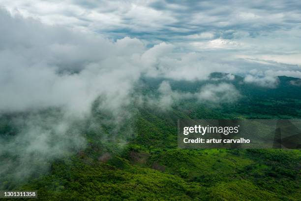 african wide angle landscape from above - angola drone stock pictures, royalty-free photos & images