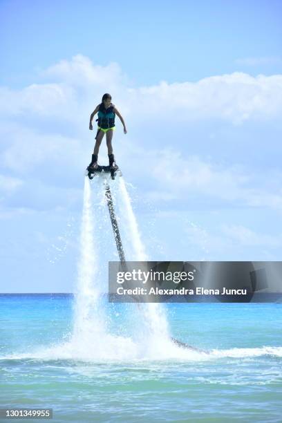jetboard playacar - waterskiing stock pictures, royalty-free photos & images
