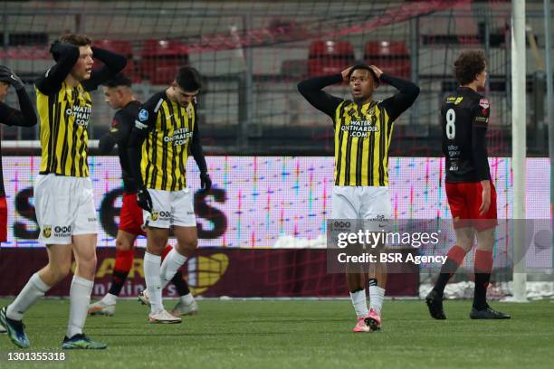 Lois Openda of Vitesse during the Dutch KNVB Cup match between Excelsior and Vitesse at Van Donge & De Roo Stadion on February 9, 2021 in Rotterdam,...