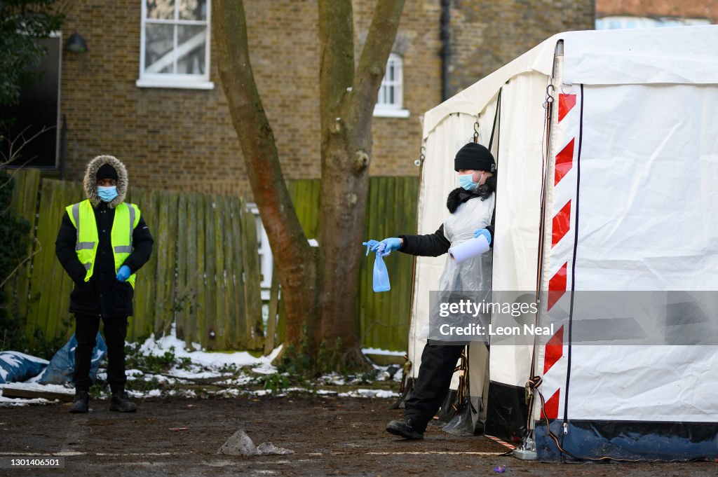 Surge Testing For Covid Variants Takes Place In Lambeth