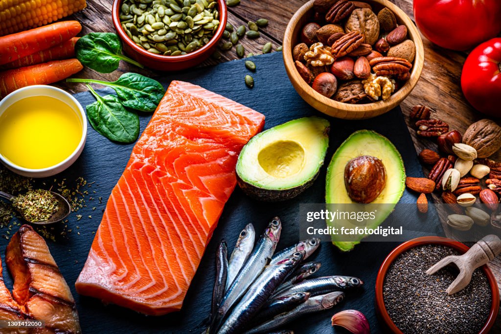 Food with high content of Omega-3 fats