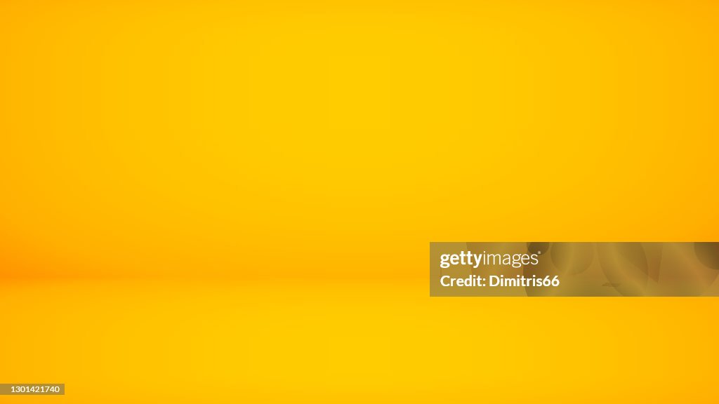 Abstract backdrop yellow background. Minimal empty space with soft light