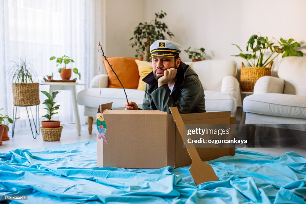 Gehen Sie angeln, während in meinem Wohnzimmer. Spaß haben, während man zu Hause bleibt.