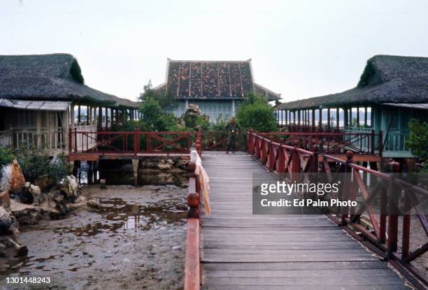 The summer home of the former president of South Vietnam, Ngo Dinh Diem, along the Perfume River in Hue, photographed on January 14, 1967.
