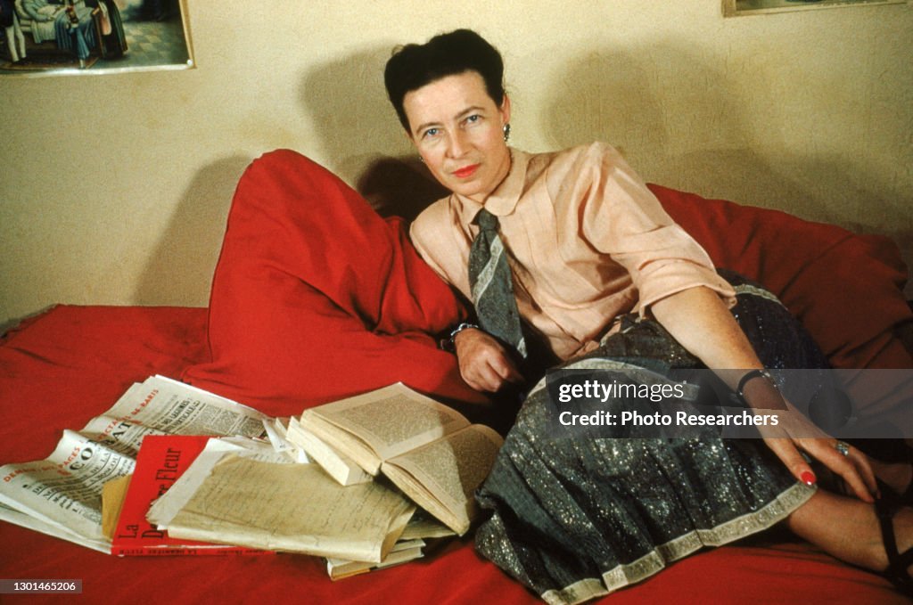 Portrait Of Simone De Beauvoir