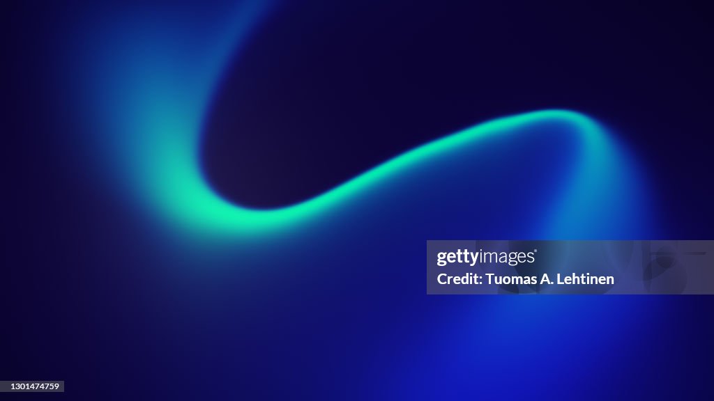 Abstract wave flowing blue and turquoise background.