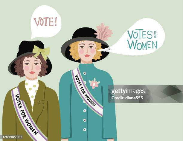 19. änderungsabstimmung - women's suffrage stock-grafiken, -clipart, -cartoons und -symbole