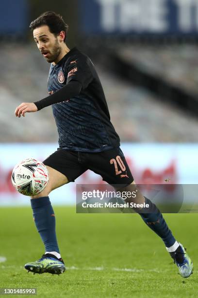 Bernado Silva of Manchester City during The Emirates FA Cup Fifth Round match between Swansea City and Manchester City at Liberty Stadium on February...