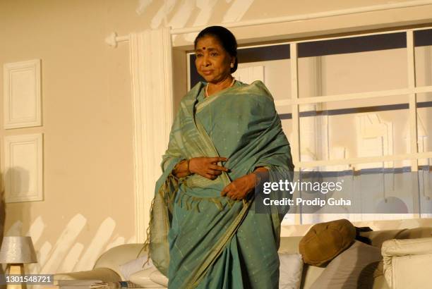 Asha Bhosle attends the muhurat of the film 'Maaee' in Mumbai on April 27, 2011 in Mumbai, India