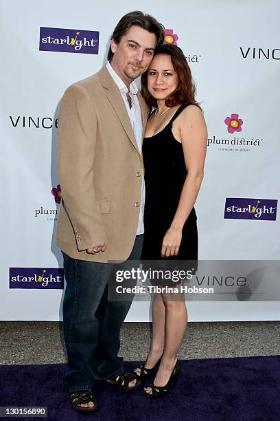Jeremy Miller and Joanie Miller attend the 2011 Starlight Children's Foundation's Design and Wine Fundraiser at Kathy Hilton's residence on October...