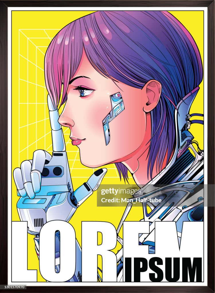 Cyberpunk sci-fi Poster