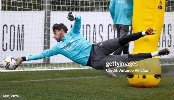 Diego Altube at Valdebebas training ground on February 11, 2021 in Madrid, Spain.