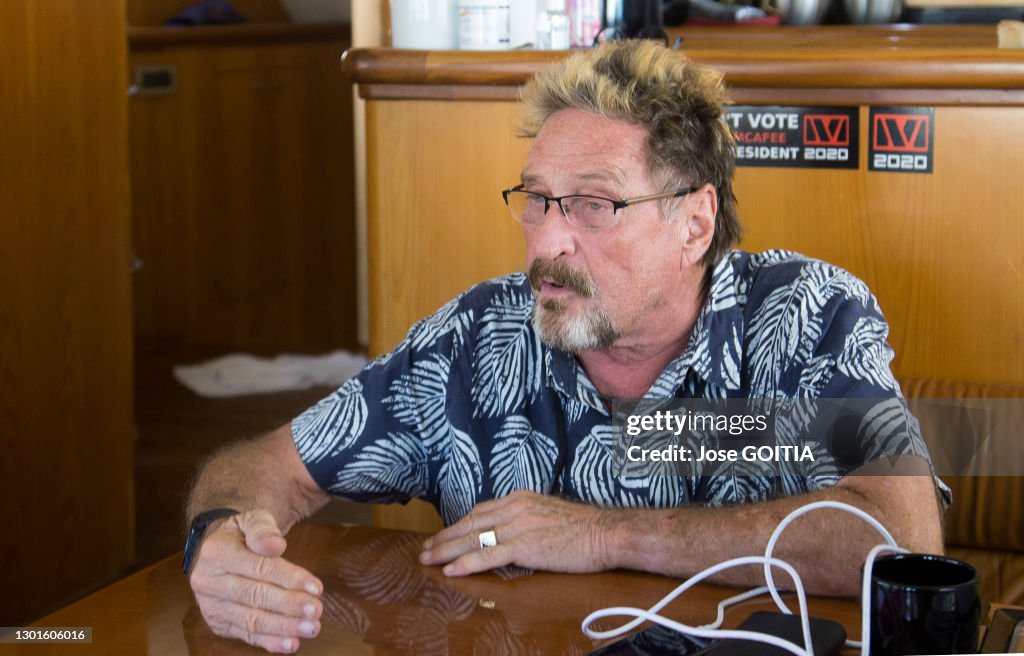 Le milliardaire américain John Mc Afee