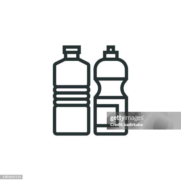 energy drink line icon - limonade stock-grafiken, -clipart, -cartoons und -symbole