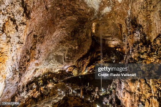 grotta gigante - giant cave (friuli-venezia giulia, italy) - grotto cave stock pictures, royalty-free photos & images