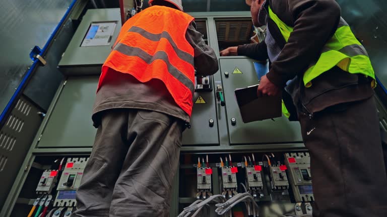 https://media.gettyimages.com/id/1301645365/video/engineers-connect-electrical-system-outdoors-two-electricians-in-protective-uniform-checking.jpg?b=1&s=640x640&k=20&c=oAKXz7dMN7fh4YRsfBbRin-8KOyncUWVC2cpgOZmZ84=