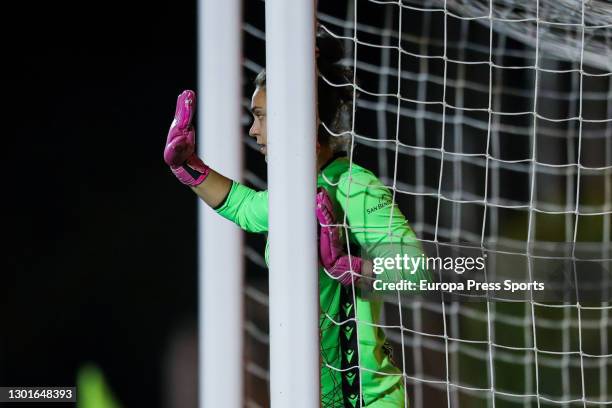 Maria Lopez of Levante UD gestures during the spanish women league, Primera Iberdrola, football match played between Levante UD and Real Sociedad at...