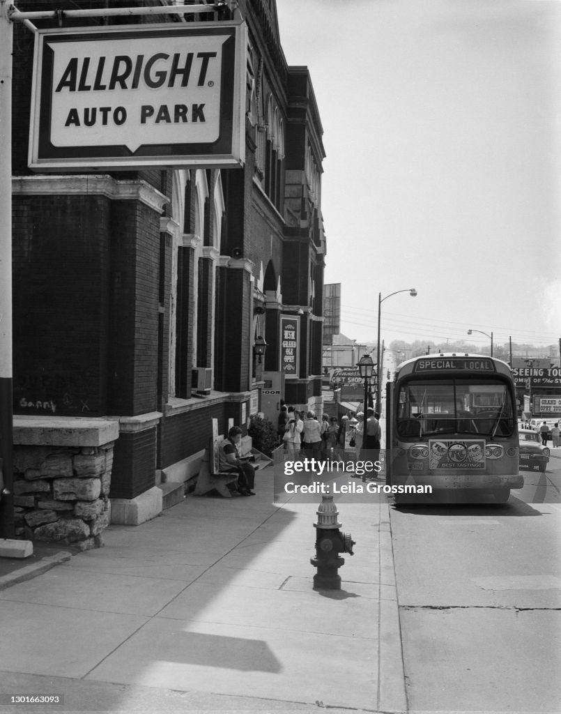 Bus Parked At The Ryman Auditorium