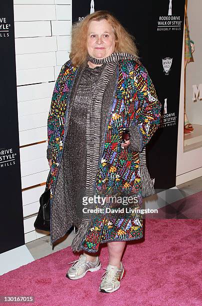 Constance Francesca Hilton attends the Rodeo Drive Walk of Style Award event honoring Iman and Missoni on October 23, 2011 in Beverly Hills,...