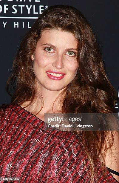 Model Michelle Alves attends the Rodeo Drive Walk of Style Award event honoring Iman and Missoni on October 23, 2011 in Beverly Hills, California.