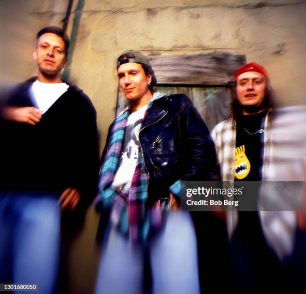 American drummer Mike Malinin, American musician, singer-songwriter, and producer John Rzeznik and American rock bassist and vocalist Robby Takac of...