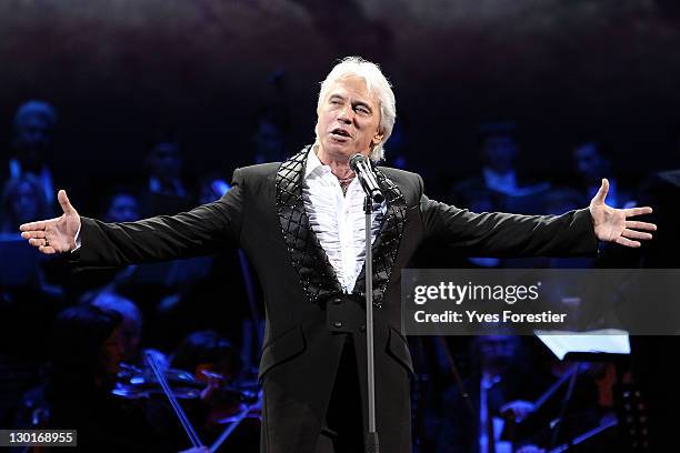 Opera singer Dimitri Hvorostovsky performs on stage as part of Style.Uz Art Week 2011 on October 23, 2011 in Tashkent, Uzbekistan.
