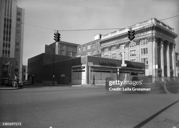 View of Sears Roebuck circa 1950 in downtown Nashville, Tennessee.