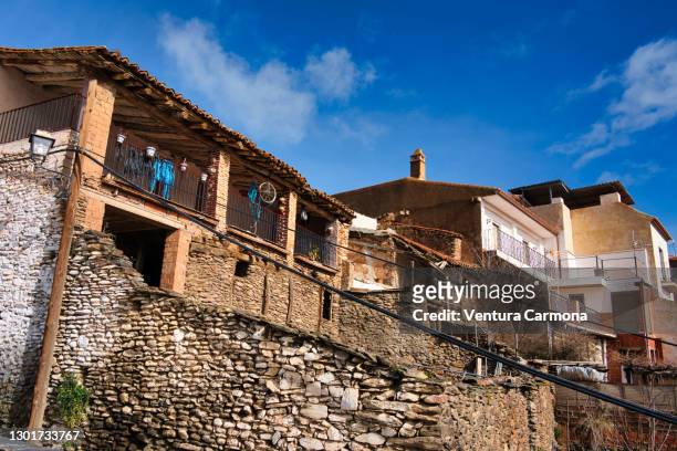 village of jérez del marquesado - province granada, spain - poble espanyol stockfoto's en -beelden