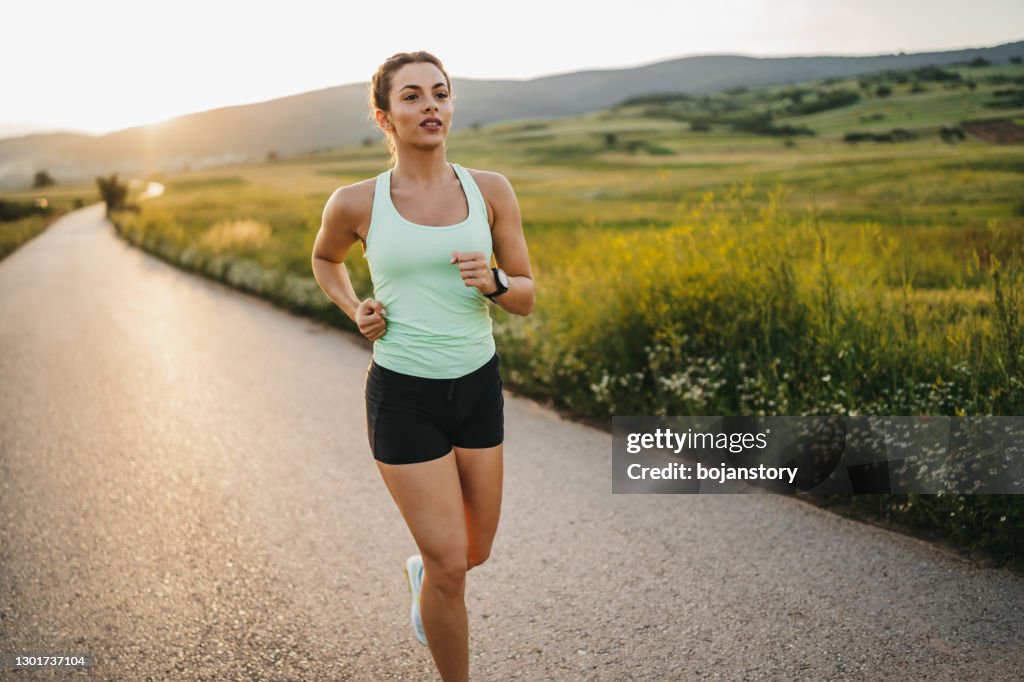 Joggen ist ihre Lieblingsübung