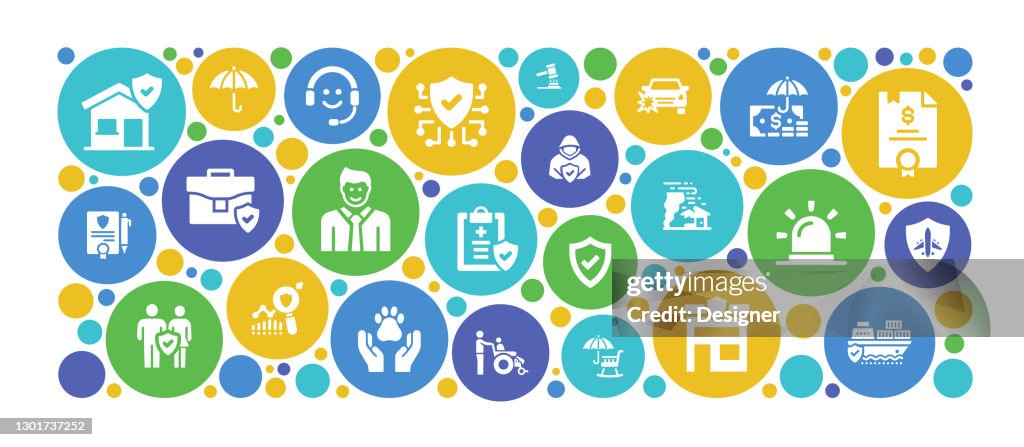 Insurance Pattern Insurance Related Pattern Design Template Vector Illustration High-Res ...