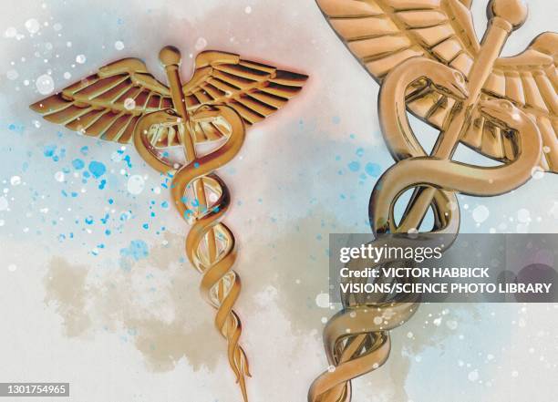 medical symbols, illustration - nurse hat clip art stock illustrations