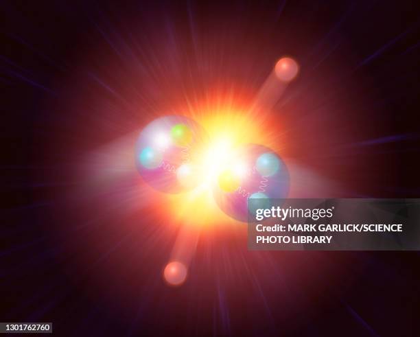 higgs boson, illustration - large hadron collider stock illustrations