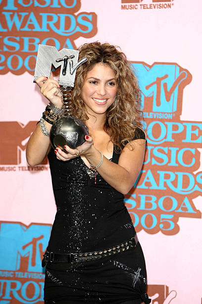Shakira, winner of Best Female during 2005 MTV European Music Awards Lisbon - Press Room at Atlantic Pavillion in Lisbon, Portugal.