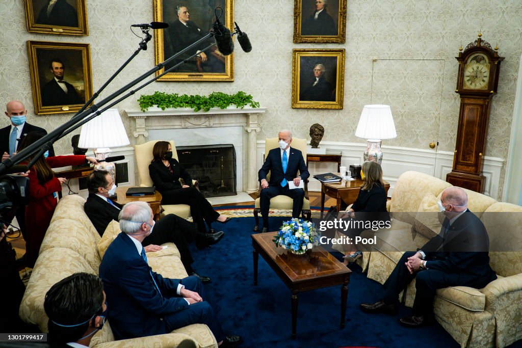 President Biden Meets With Mayors And Governors On Need To Pass American Rescue Plan